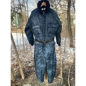 Walls Blizzard Pruf Men Medium 38-40 Chest Insulated Coveralls Blue USA -VGC